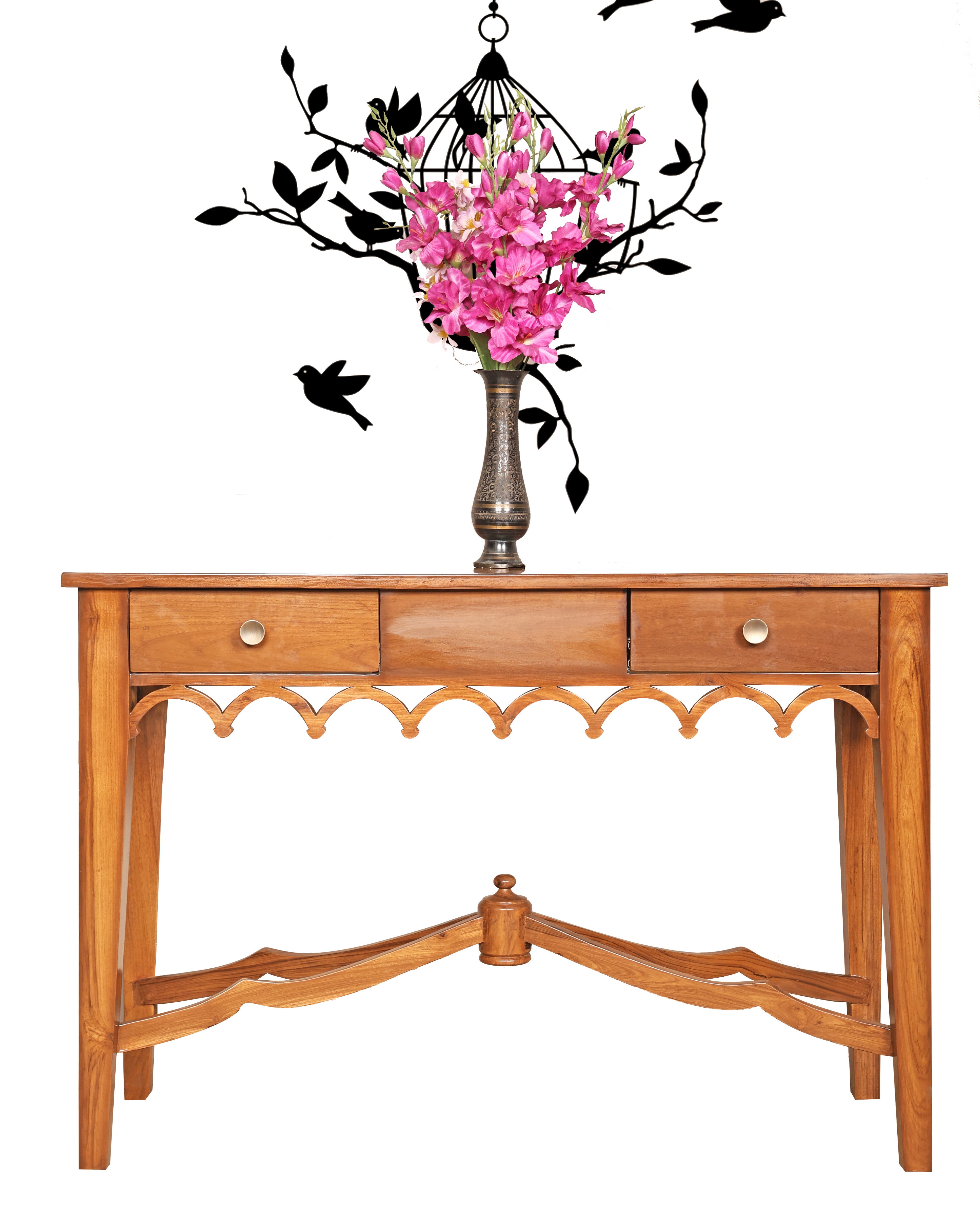 Ornate Wooden Console Table