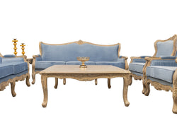 Heritage Velvet Sofa Set (3+2+1+1)