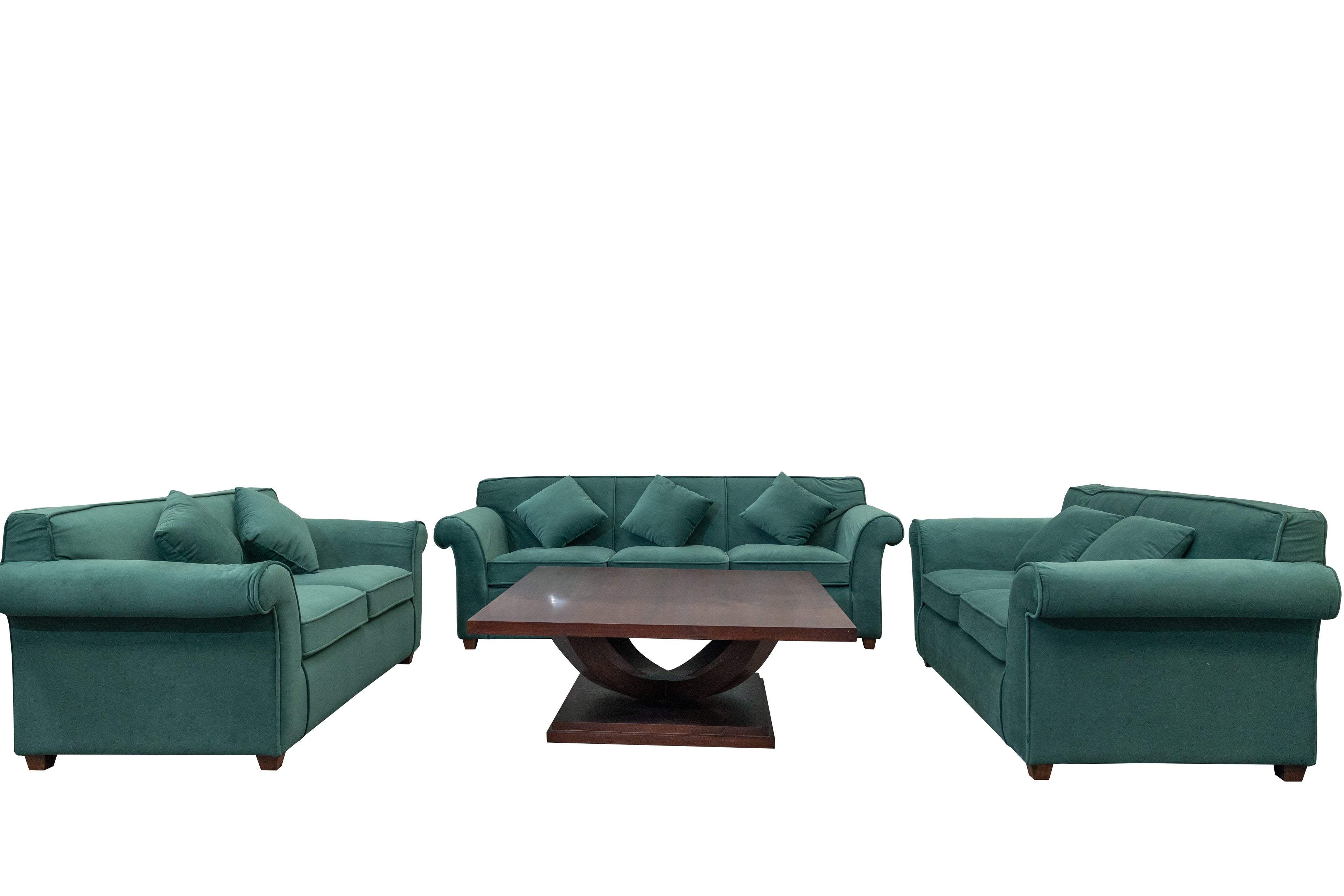 Luxura Velvet Sofa Set (3+2+1+1)