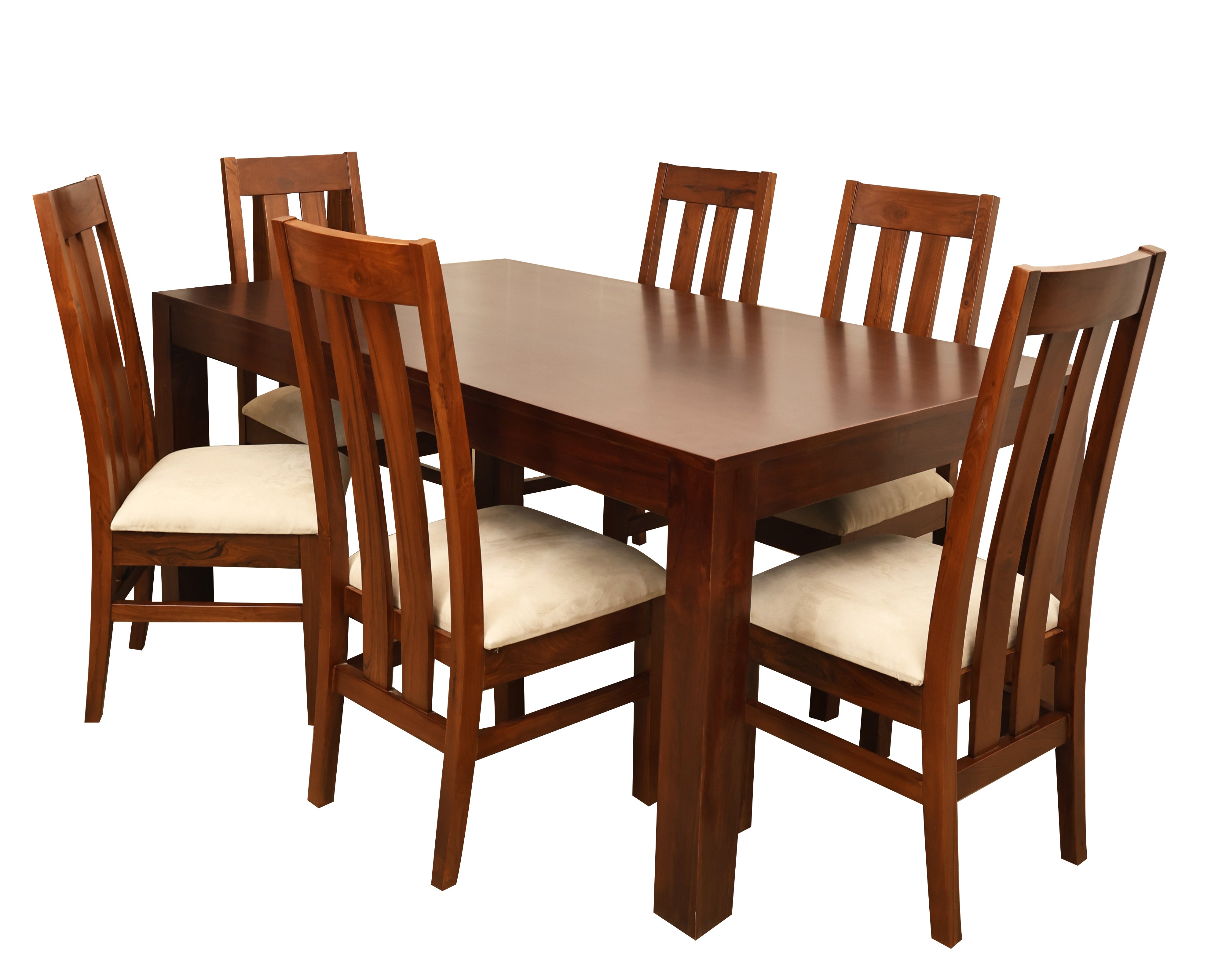 Contemporary Suede Seater Dining Set