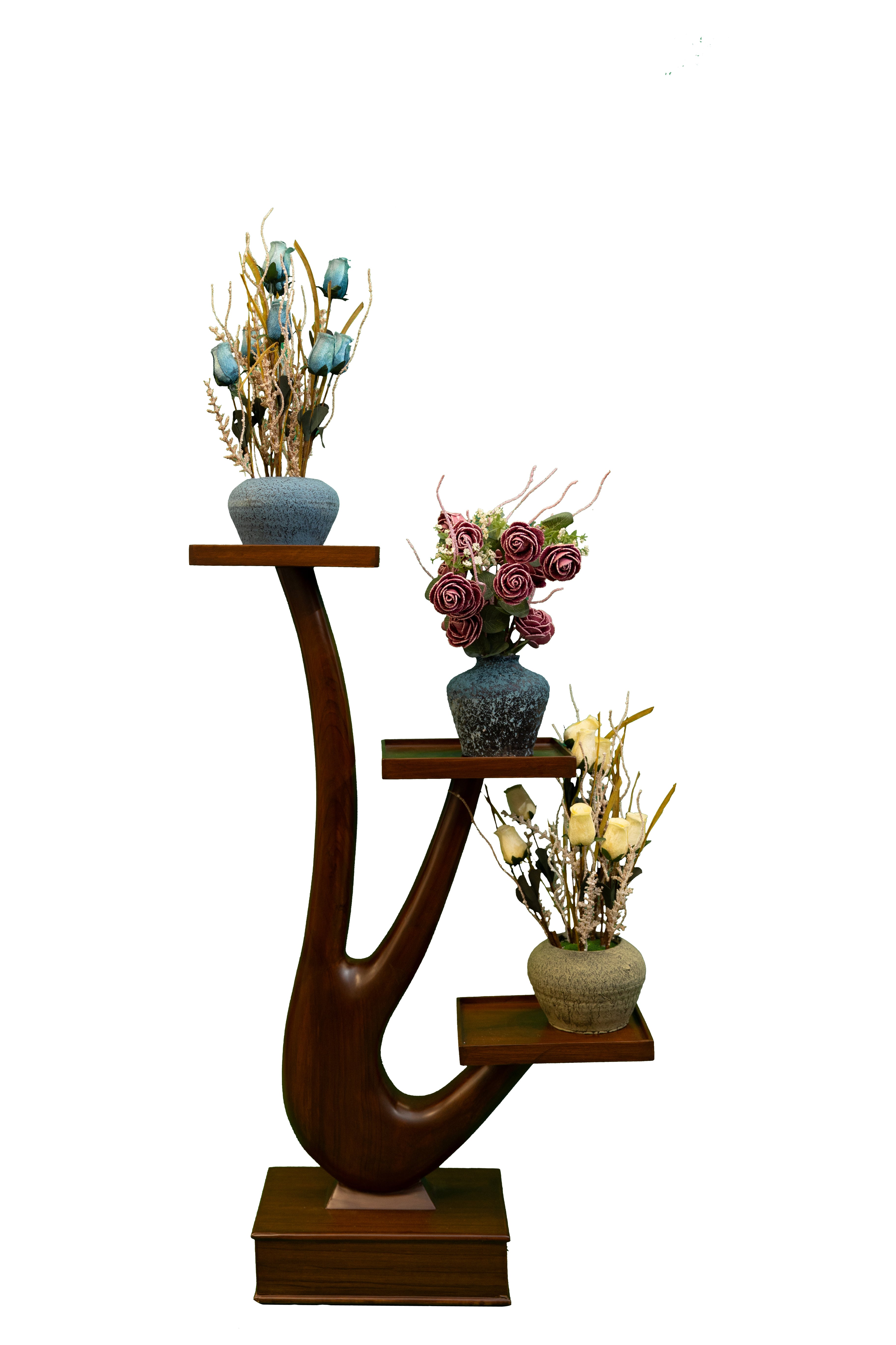 Artistic Wooden Display Stand