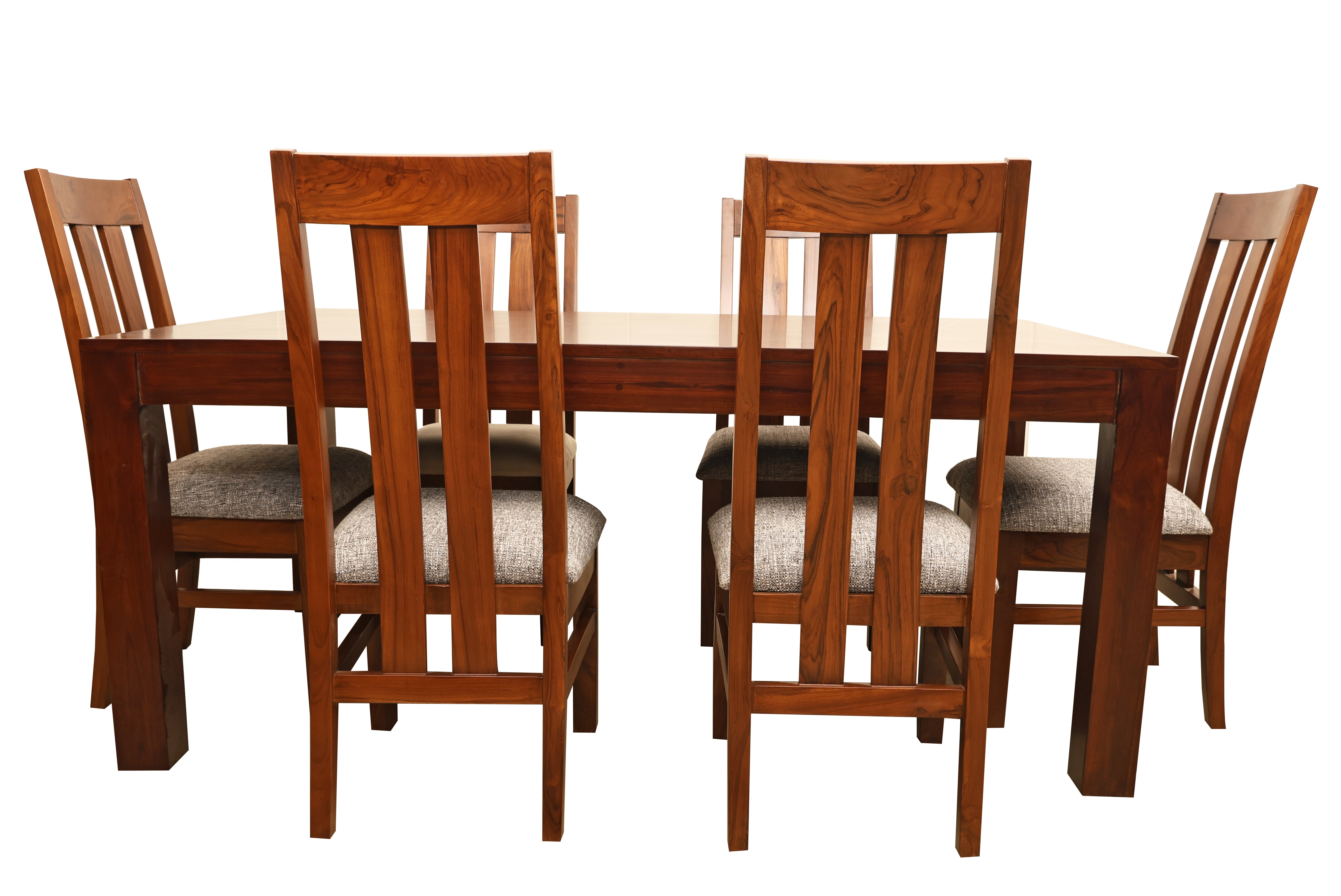 Contemporary Suede Seater Dining Set