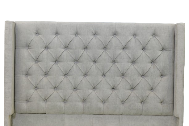 Tufted Wingback Upholstered Bed Frame