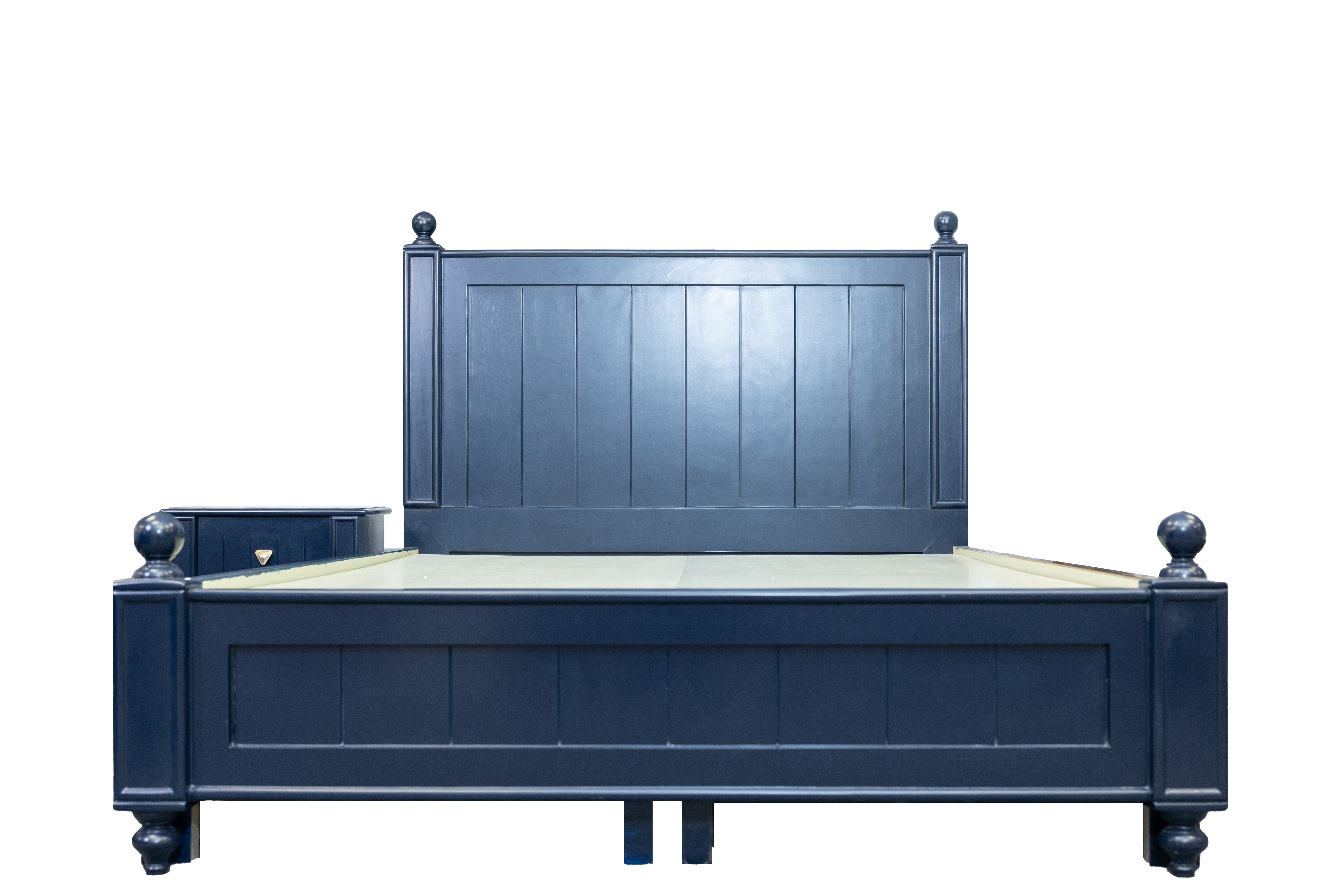 Classic Navy Panel Bed