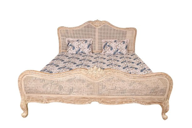 Antique French Style Cane Bed